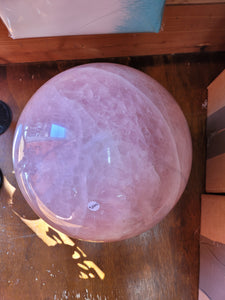 59lb Rose Quartz Polished Sphere