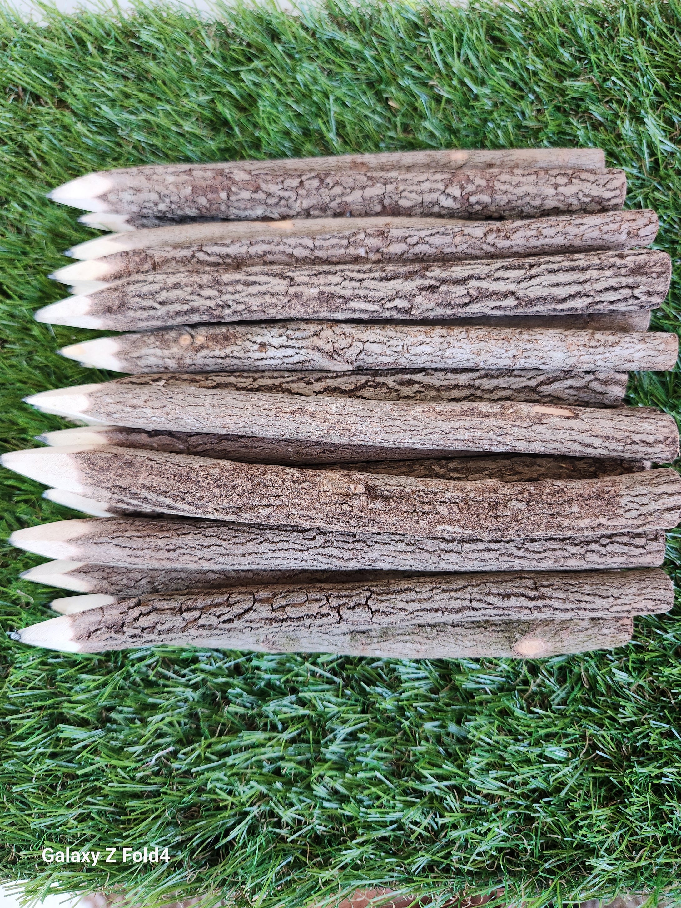 Black Pencils Wood- 7 Inchs Tree Bark Wooden Favors in Rustic Twig Pencils Unique Gifts Camping Lumberjack Decorations Party Supplies Novelty Gifts as Natural Pencil
