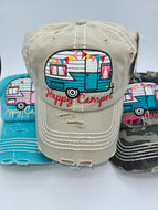 Happy Camper Baseball Caps