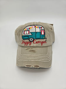 Happy Camper Baseball Caps