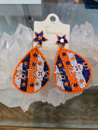 Astros beaded earrings