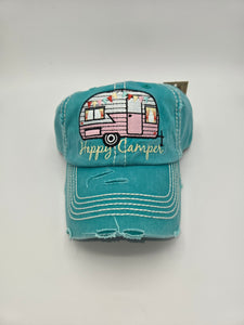 Happy Camper Baseball Caps