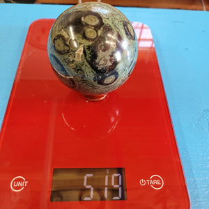 Kambaba Sphere Green Eye 70mm, 519 gms