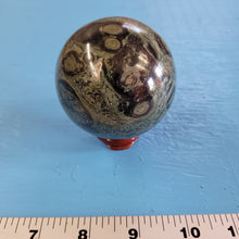 Load image into Gallery viewer, Kambaba Sphere Green Eye 70mm, 519 gms