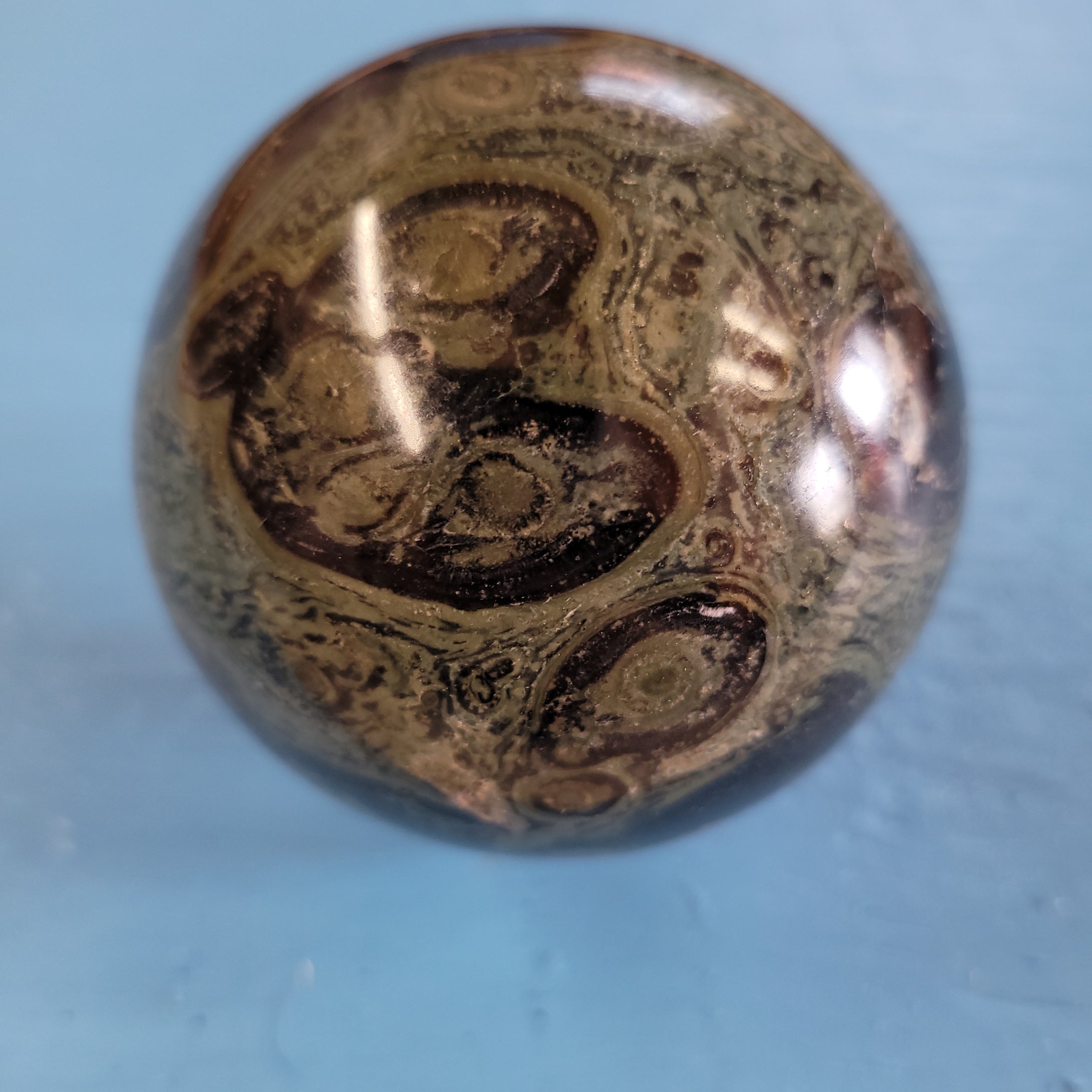 Kambaba Sphere Green Eye 70mm, 519 gms