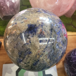 Blue Sodalite Polished Sphere 17.33 lbs