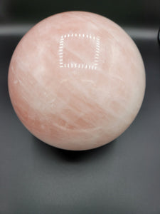 Rose Quartz polished sphere pink Reiki healing17.9lbs