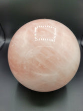 Load image into Gallery viewer, Rose Quartz polished sphere pink Reiki healing17.9lbs