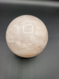 Crystal Polished Rose Quartz Sphere almost 4.62 lbs