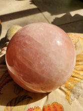 Load image into Gallery viewer, Rose Quartz Natural Crystal Sphere 27.39lbs