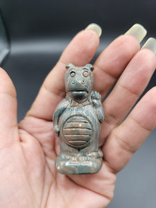 Natural safflower green, mineral raw stone Dinosaur