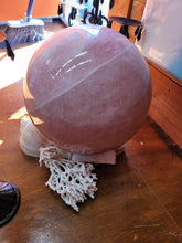 Load image into Gallery viewer, 59lb Rose Quartz Polished Sphere