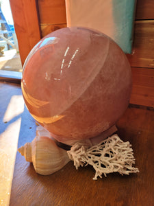 59lb Rose Quartz Polished Sphere