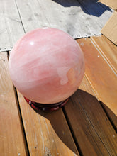 Load image into Gallery viewer, Rose Quartz Natural Crystal Sphere 27.39lbs