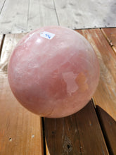 Load image into Gallery viewer, Rose Quartz polished sphere pink Reiki healing17.9lbs
