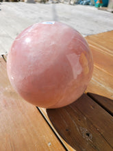 Load image into Gallery viewer, Rose Quartz polished sphere pink Reiki healing17.9lbs