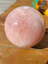 Load image into Gallery viewer, Rose Quartz polished sphere pink Reiki healing17.9lbs