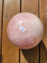 Load image into Gallery viewer, Rose Quartz polished sphere pink Reiki healing17.9lbs